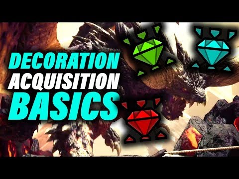 BASIC TIPS ON HOW TO GET DECORATIONS - Monster Hunter World