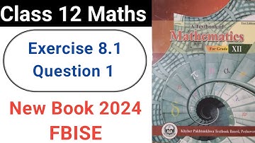 Class 12 Maths Exercise 8.1 Question No.1 New KPK Book 2024 - CONICS-I