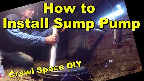 How to Install a Sump Pump in Crawl Space,  DIY for Homeowners