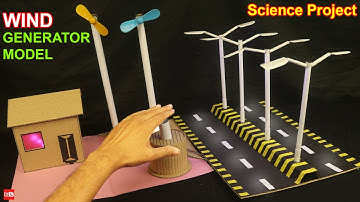 Automatic Street Light Project | wind turbine from cardboard | Free Energy Based Science Project