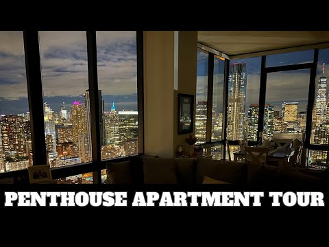 What Are the Top Interior Design Trends for Luxury City Penthouses - City Penthouse Apartment With Textured Walls And City View