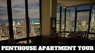 Penthouse Apartment Tour in Jersey City with NYC Views
