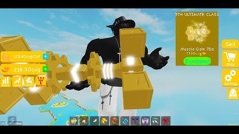 Getting Ultimate 5th Class In Lifting Simulator.