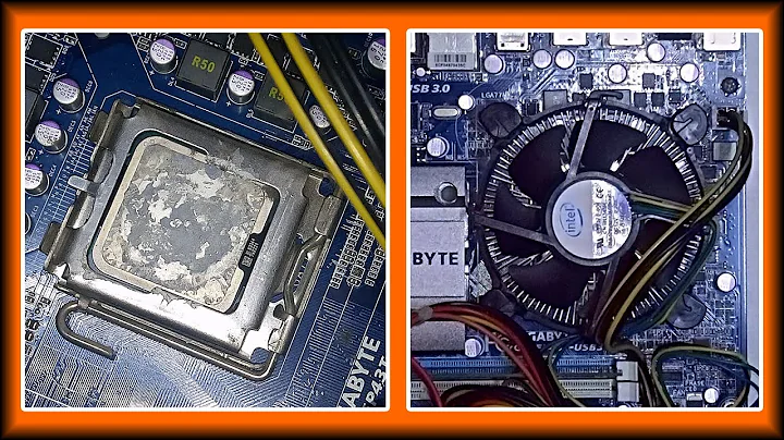 INTEL CPU Stock Cooler Thermal Paste Replacement Step By Step Guide