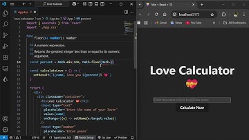 React.js Fun Beginner Project Build a Love Calculator App with #programming #coding #webdevelopment