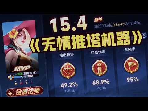 【王者荣耀】天赐米莱狄打野 无情推塔机器人🤖 速度有多离谱#CHEN天赐『技术&搞笑&撩妹』