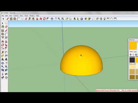 كيفية عمل قبة مسجد باستخدام جوجل سكتش اب      