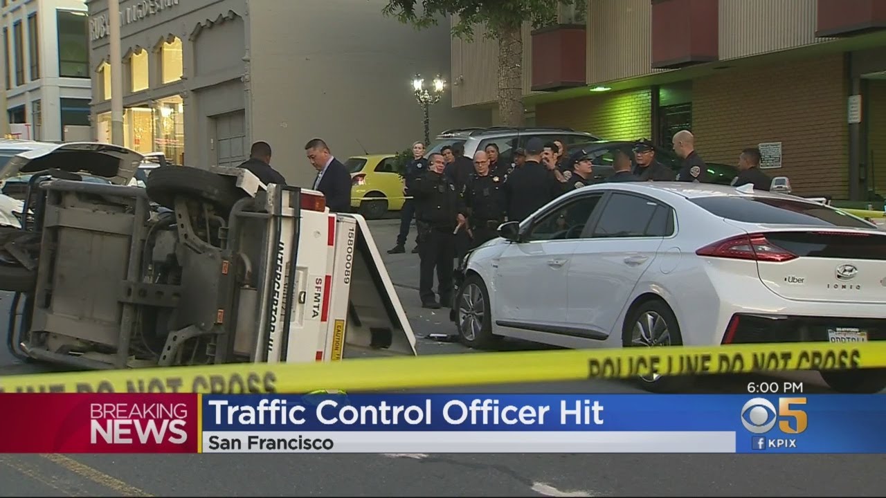 Police In San Francisco Investigate Injury Crash Into Traffic Control ...