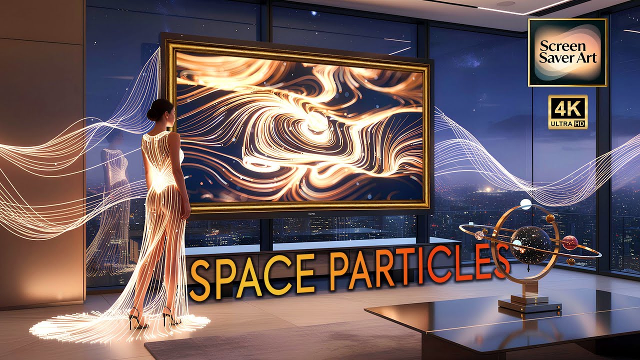 SPACE PARTICLE | Luxury Screensaver Art in 4K | Cosmic Motion & Ambient Space