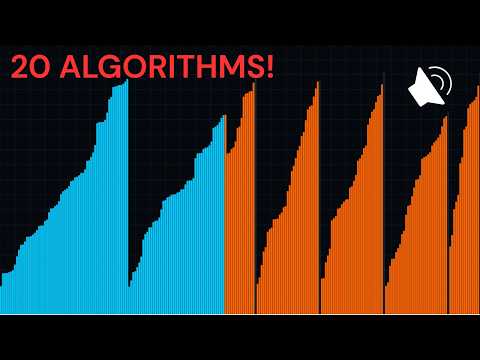 Sounds of 20 Sorting Algorithms in 9 minutes