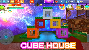 How to make cube house in skyblock (Blockman go)
