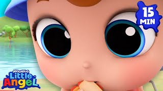 fun trip lake animal learning videos little angel kids songs