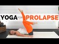 Yoga for pelvic floor prolapse  ease pelvic pressure heaviness and pain  hip mobility