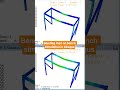Bending load on bench simulation in #abaqus #abaqustutorial #finiteelementmethod #engineering