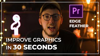 Improve your Premiere Pro graphics in 30 seconds with EDGE FEATHER screenshot 5