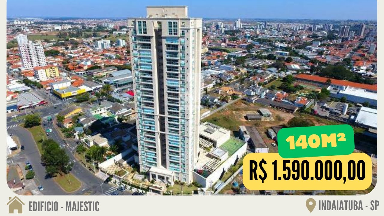 Apartamento à venda no Edifício Majestic (Indaiatuba-SP)🇧🇷| 140(m2) | 3 Suites