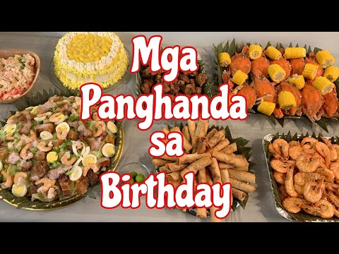 Mga Panghanda sa Birthday Ideas