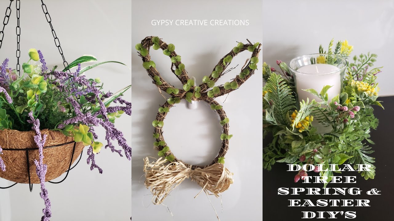 DIY DOLLAR TREE EASTER & SPRING CRAFTS WREATH/DECOR | 3 BIG LOTS DUPES ...
