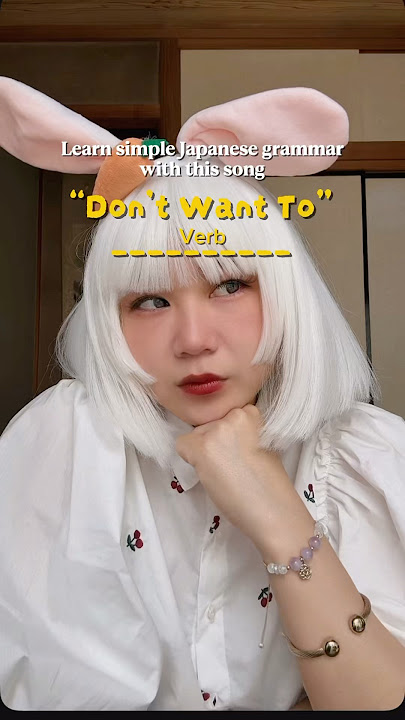 Learn Simple Japanese Grammar with this song “Don’t Want To”