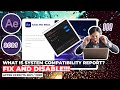 Gambar cover System Compatibility Report in After Effects 2021