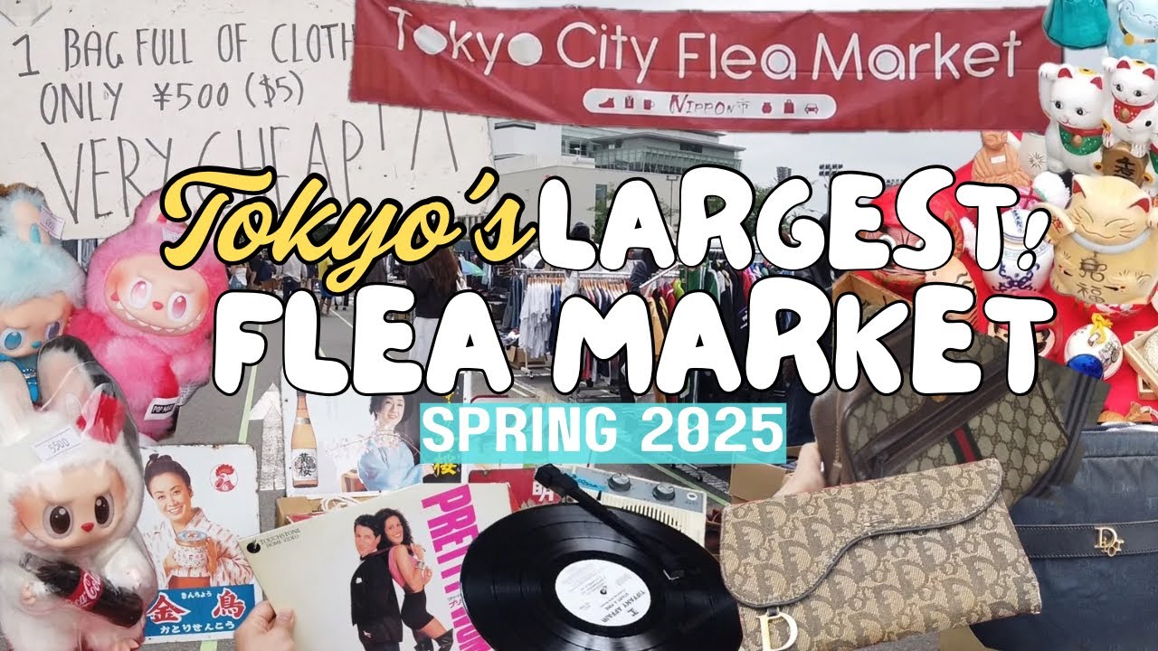 LIVING IN JAPAN 072 | Tokyo's Largest Flea Market | I Found Pre-Loved Designer Bags, Clothes Etc.