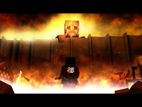 Shingeki No Kyojin (Attack On Titan) - Guren No Yumiya (OP 1) [Minecraft Animation]