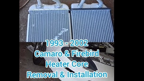 93-02 F-Body Heater Core Replacement