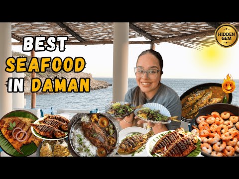 Best SEAFOOD Shack in DAMAN Prawns Pomfret Bombil Daman Hidden Spot