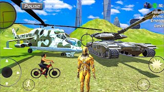 Super Iron Robot Hero Vice Vegas - Tank and Helicopter in Open City - Android Gameplay screenshot 4
