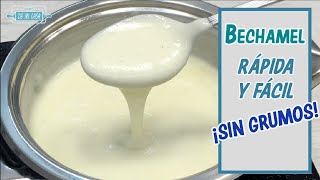 Bechamel rápida en microondas - Fácil