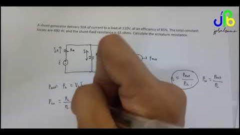 DC Shunt Generator Problem