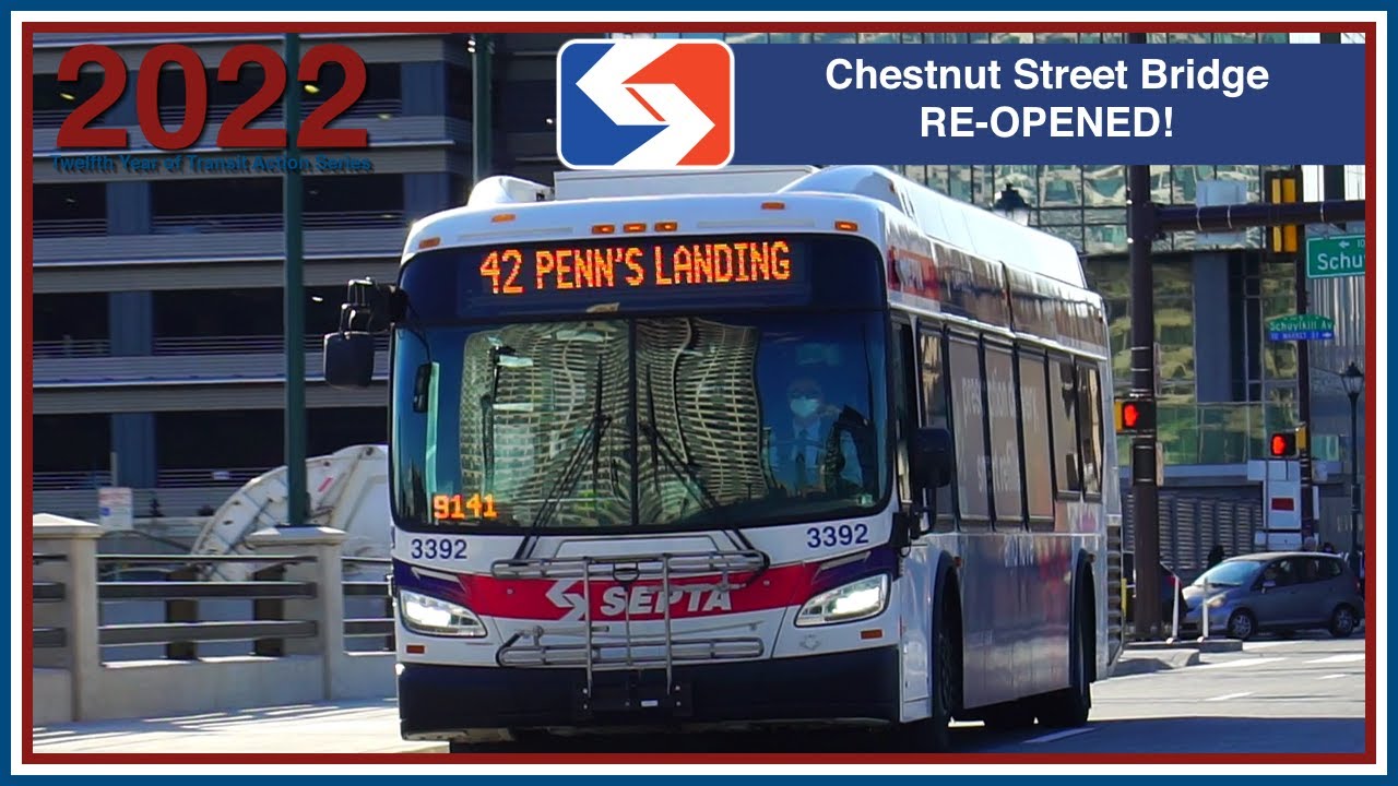 Philadelphia, PA: Chestnut Street Bridge RESTORED - SEPTA TrAcSe 2022