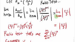 8.5.5 Find all Values of x where the Series Converges (ratio test application)