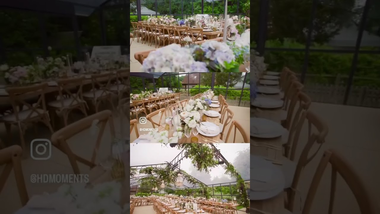 Marquee wedding decor 