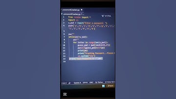 Any password crack using by Python #hacking  #youtubeshorts #CEH