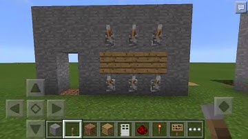 Minecraft PE Tutorial How To Make A Passcode Door