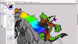 Robot Unicorn Attack Speedpaint