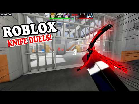 Knife DUELS ROBLOX! INTENSE JAIL FIGHT KNIFE BATTLE!