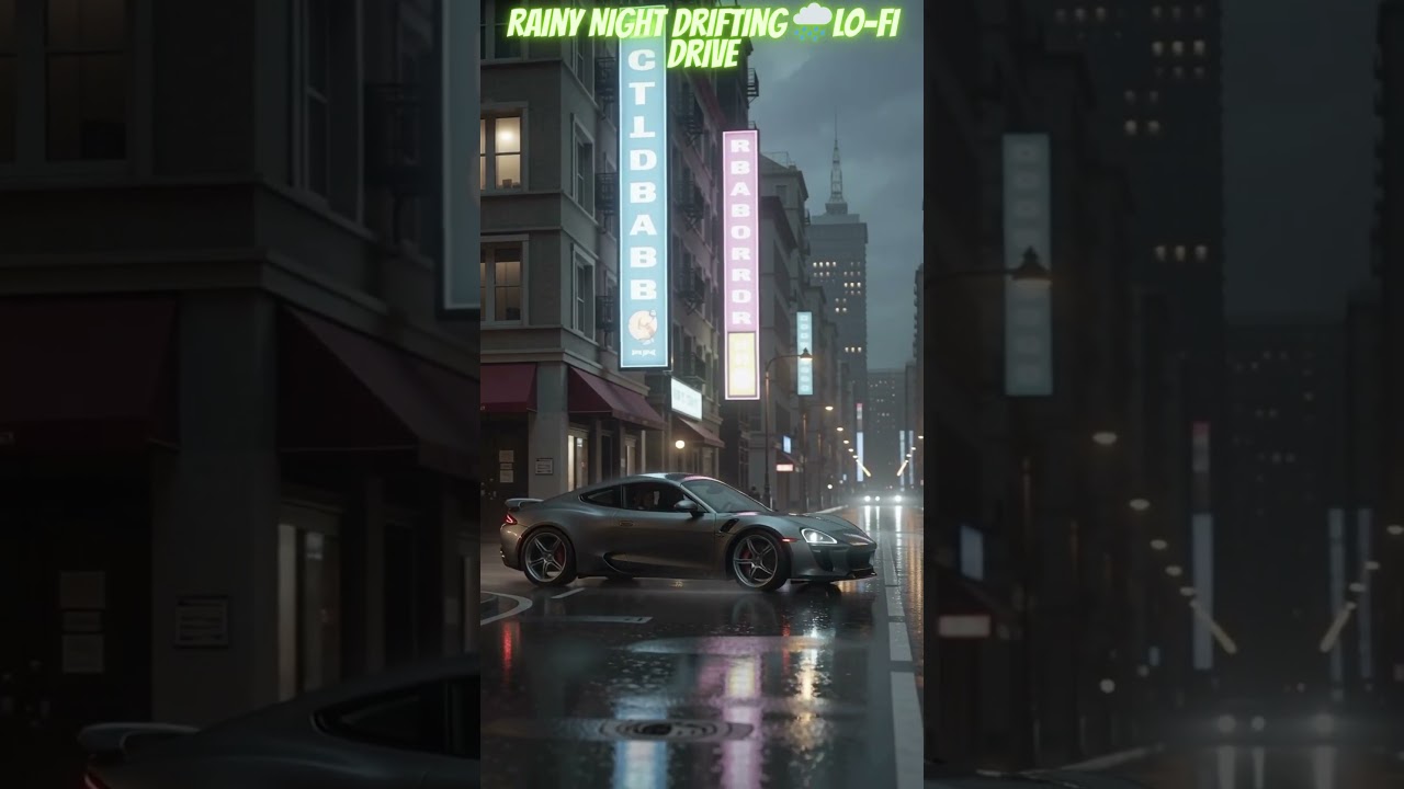 Rainy Night Drifting 🌧️ | Lo-Fi Night Drive Vibes 