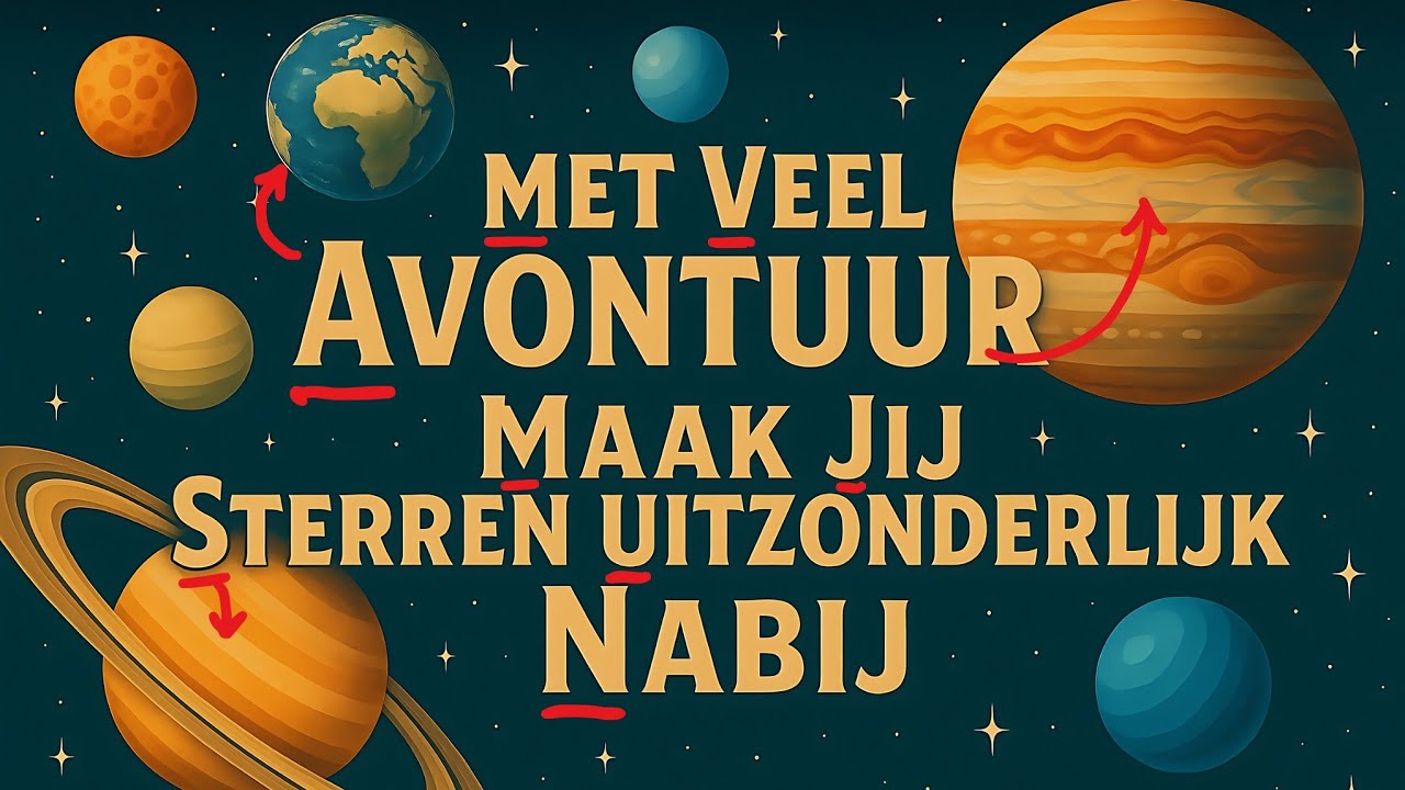 Planeten Lied 🪐 | Ezelsbruggetje volgorde zonnestelsel (Mercurius → Neptunus) [NL]