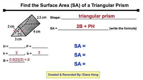 Surface Area of a Triangular Prism