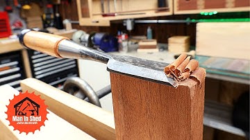 Preparing a Japanese Chisel. Fujikawa Professional Orie Nomi.