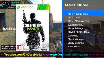 MOD MENU LOBBY XBOX 360 ONE SERIES X MW3 COD