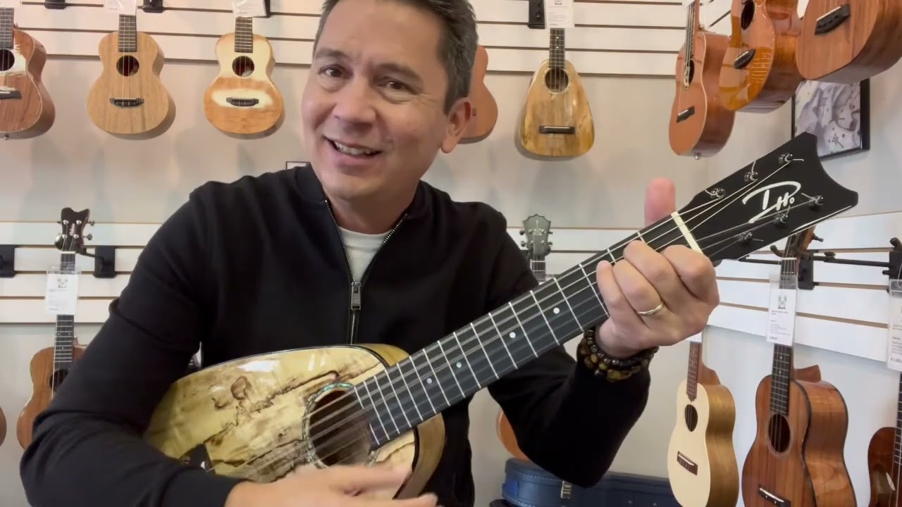 Romero Creations Daniel Ho 6 String Spalted Mango Nylon Guitar w