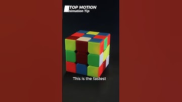 Fastest Rubiks cube solve in stop motion animation #stopmotion #shorts