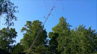 Lowering and Raising 60' Rohn 25 Tower, Homemade HInge
