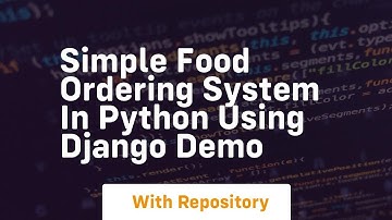 Simple food ordering system in python using django demo