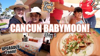 DAY 1: FIRST Day in Cancun! Girls Day, Hair Braiding, Upgraded Room + MORE! | BABYMOON TRAVEL VLOG