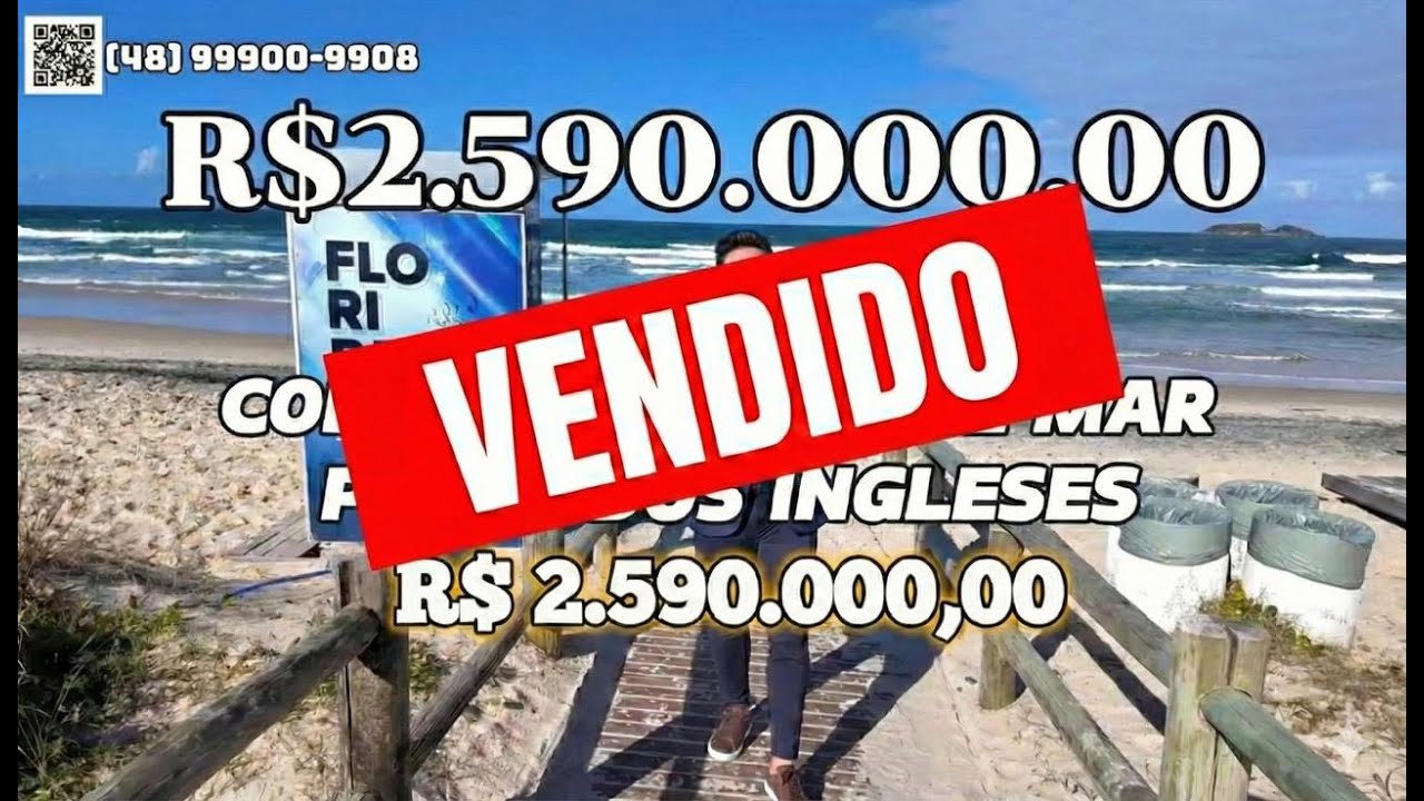 🌊 ENTREI nessa cobertura frente mar nos Ingleses (com vista de cinema!)