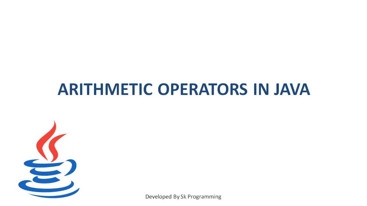Arithmetic operators in java in Hindi || Arithmetic operation ...